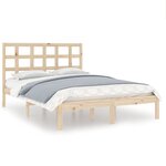 vidaXL Cadre de lit bois massif 180x200 cm super king