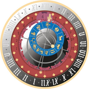 Monnaie BERN ASTRONOMICAL CLOCK City Hall Clocks 1 Oz Argent 5€ Euro Malta 2026