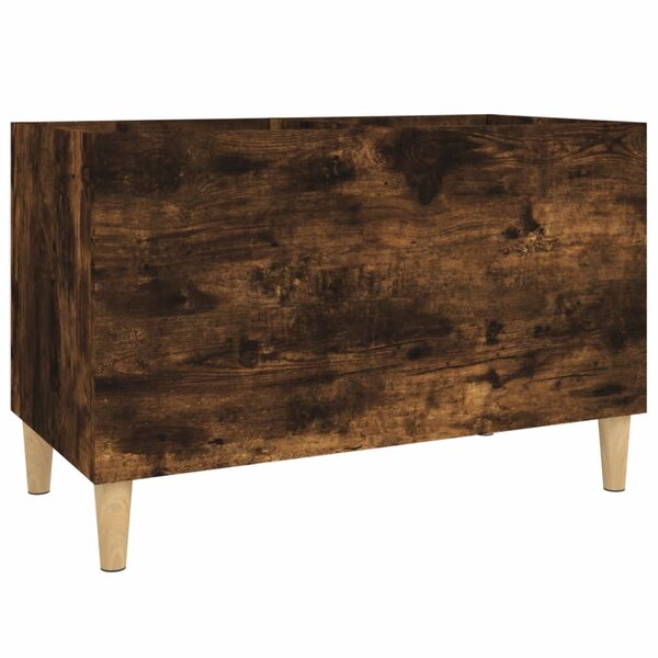 vidaXL Armoire à disques chêne fumé 74 5x38x48 cm bois d'ingénierie