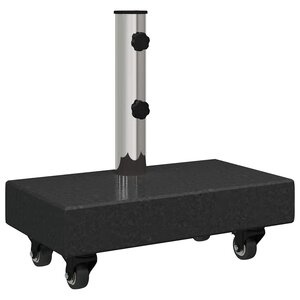 vidaXL Pied de parasol Noir 45 x 25 x 45 cm Granite