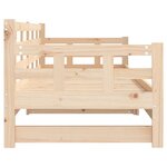 vidaXL Lit coulissant bois massif de pin 2x(90x200) cm