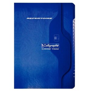 Répertoire piqûre 96 pages 5x5 70 g  format 17 x 22 cm CALLIGRAPHE