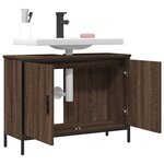 vidaXL Armoire lavabo de salle de bain chêne marron 80x30x60 cm