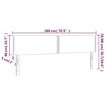 vidaXL Têtes de lit 2 Pièces Gris clair 90x5x78/88 cm Velours