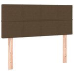vidaXL Sommier à lattes de lit avec matelas Marron foncé 100x200 cm