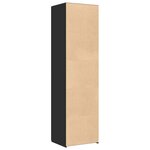 vidaXL Buffet haut noir 50x42 5x185 cm bois d'ingénierie