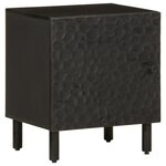 vidaXL Tables de chevet 2 Pièces noir 40x33x46 cm bois de manguier solide