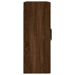 vidaXL Armoires murales 2 Pièces chêne marron bois d'ingénierie