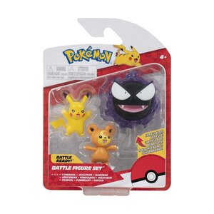 Jazwares PKW2347 - Figurines de Combat Teddiursa Pikachu Nebulak