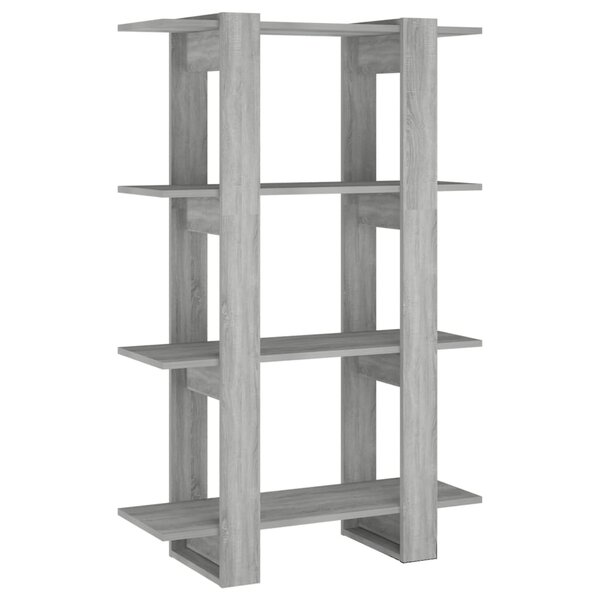 vidaXL Bibliothèque/Séparateur de pièce Sonoma gris 80x30x123 5 cm