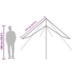 vidaXL Bâche de camping vert 500x294 cm imperméable