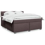 vidaXL Sommier à lattes de lit avec matelas Marron foncé 180x200 cm