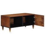 vidaXL Table basse 80x50x40 cm en bois de mangue massif