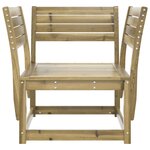 vidaXL Chaise de jardin bois de pin imprégné