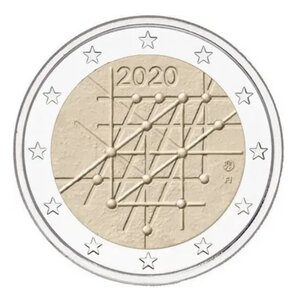 2 euros commémorative Finlande 2020 - Université de Turku.