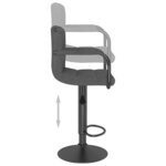 vidaXL Tabourets de bar lot de 2 gris foncé velours