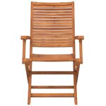 vidaXL Chaises pliables de jardin lot de 4 bois massif d'acacia