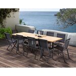 Table et chaises de jardin moderne bali 4 chaises 6 fauteuils