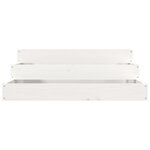 vidaXL Jardinière Blanc 78x78x27 cm Bois massif de pin