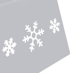 vidaXL Jupe de sapin de Noël Argenté et blanc Ø68x25 cm