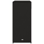 vidaXL Armoire de rangement de jardin noir 105x55x113cm résine tressée