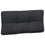 vidaXL Coussins de palette lot de 3 noir tissu