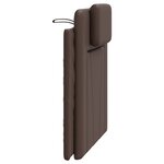 vidaXL Coussin de tête de lit marron 80 cm similicuir