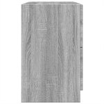 vidaXL Meuble d'évier sonoma gris 59x37x59 cm bois d'ingénierie