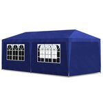 vidaXL Tente de réception 3 x 6 m Bleu