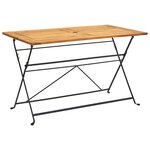 vidaXL Mobilier à dîner d'extérieur pliable 7 Pièces Bois d'acacia solide