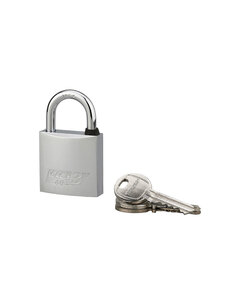 THIRARD - Cadenas à clé Mach 3 laiton nickelé extérieur anse inox 40mm 2 clés - THIRARD