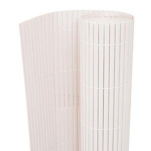 Vidaxl clôture de jardin double face 150 x 500 cm blanc