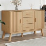 vidaXL Buffet OLDEN marron 114x43x73 5 cm bois massif de pin