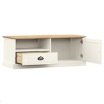 vidaXL Meuble TV VIGO blanc 106x40x40 cm bois massif de pin