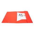 Chemise À Élastique 3 Rabats Polypropylène 4/10e Opaque Eco - A4 - Rouge - X 30 - Exacompta