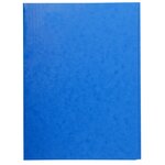 Chemise Simple Sans Élastique Avec 3 Rabats Carte Lustrée 400gm2 - A4 - Bleu - X 25 - Exacompta