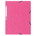Chemise 3 Rabats À Élastiques Carte Lustrée 400g/m2 ® - A4 - Couleurs Assorties Pastels - X 50 - Exacompta
