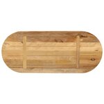vidaXL Dessus de table 80x40x3 8 cm ovale bois massif de manguier brut