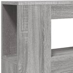 vidaXL Tête de lit à LED sonoma gris 100x18 5x103 5 cm bois ingénierie
