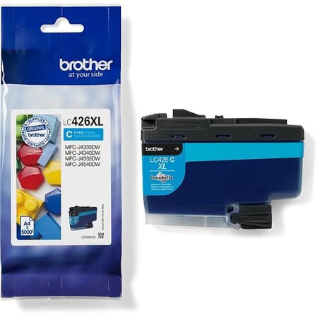 BROTHER - Cartouche d'encre LC426XLC - Cyan haute capacité de 5000 pages - Pour MFC-J4340DW, MFC-J4540DW et MFC-J4540DWXL