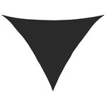 vidaXL Voile d'ombrage 160 g/m² Noir 2 5x2 5x3 5 m PEHD