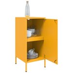 vidaXL Buffet jaune moutarde 36x39x79 cm acier laminé à froid