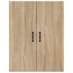 vidaXL Armoire suspendue Chêne sonoma 69 5x34x90 cm Bois d'ingénierie