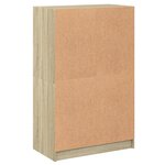 vidaXL Buffet haut avec portes chêne sonoma bois d'ingénierie