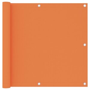vidaXL Écran de balcon Orange 90x400 cm Tissu Oxford
