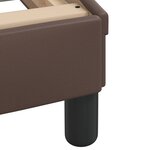 vidaXL Cadre de lit avec tête de lit marron 90x200 cm Similicuir