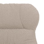 Fauteuil Relaxant vidaXL Gris clair en tissu ressemblant à de la laine bouclée
