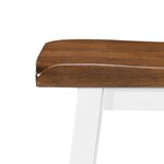 vidaXL Tabourets de bar lot de 2 bois massif