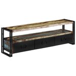 vidaXL Meuble TV Bois de récupération massif 120 x 30 x 40 cm