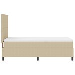 vidaXL Lit avec Sommier avec Matelas Beige 90x200 cm Tissu en Velours Côtelé